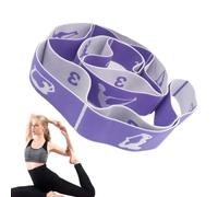 Sangle extensible, sangle extensible | Sangle d'étirement des ischio-jambiers avec boucles,Bandes de Fitness d'exercice, bandes de sangle de Yoga de résistance pour l'entraînement de gymnastique à dom