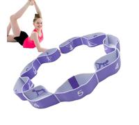 Sangle extensible, sangle extensible, Sangle d'étirement des ischio-jambiers avec boucles, Bandes de Fitness d'exercice, bandes de sangle de Yoga de résistance pour l'entraînement de gymnastique à dom