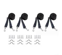 Sangle fixe en nylon avec boucle en forme de C pour sécuriser les auvents de bateaux et yachts Accessoires de plafond en tissu avec vis métalliques (4 + 8 + 16)