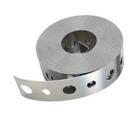 Sangle galvanisée pré-perforée pour tubes avec trous multi-usages en métal galvanisé perforé pour plombier maison bricolage outil de pré-fixation