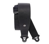D'Addario Sangle de guitare Comfort Auto Lock en cuir 2,5" Noire