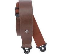 D'Addario Comfort Leather Auto Lock Guitar Strap Brown