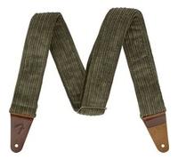 Sangle guitare en velours côtelé Antique Olive 2''