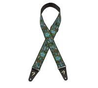 Sangle jacquard mosaïque Vert