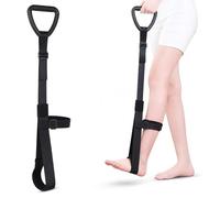 Sangle Lève-Jambe Rigide avec Poignées Rembourrées et Repose-Pied Doux Aide à la Mobilité pour Récupération après Chirurgie de la Hanche Genou Lit et Fauteuil Roulant
