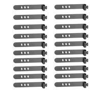 Sangle métallique réutilisable - Conception flexible et durable, bande d'organisation facile à envelopper, matériau de boucle à crochet robuste | Attache de câble pour la configuration du bureau à dom