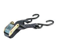 Sangle moto - PROVENCE OUTILLAGE - 2m avec crochets et tendeur - Noir - Polypropylène - Tressée