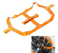 Sangle Moto Remorque Sangles D'arrimage 48 mm Sangle Arrimage Accessoires Universelle pour Roue ArrièRe de Moto Sangles de Fixation pour Roue Arrière Pneu (Orange)