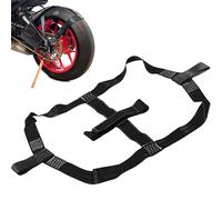 Sangle Moto Remorque Sangles D'arrimage 48 mm Sangle Arrimage Accessoires Universelle pour Roue ArrièRe de Moto Sangles de Fixation pour Roue Arrière Pneu (Noir)