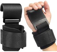 Sangle Musculation Crochet,Sangle De Tirage Musculation,Crochets D'haltérophilie Pour Hommes Et Femmes,Pull Up Grippe,Avec Protège-Poignet Rembourré,Pour Soulevé De Terre,Haltérophilie Et Traction