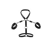 Sangle noire d'entraînement et de relaxation musculaire, soulageant efficacement la fatigue musculaire