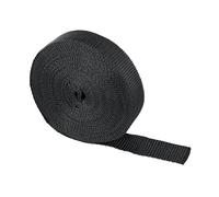 Sangle Noire - Largeur 25mm, Longueur 10m - pour Couverture de Piscine Cov'Top ou Bâche à Barres - POOLCO