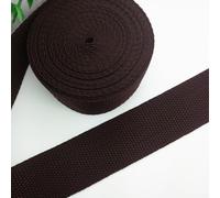 Sangle plate en nylon robuste de 10 m pour intérieur et extérieur - Sangle durable pour réparation de bricolage et de camping - Marron foncé - 3 cm de large