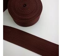 Sangle plate en nylon robuste de 10 m pour intérieur et extérieur - Sangle durable pour réparation de bricolage et de camping - Marron clair - 3 cm de large