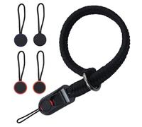 Sangle Poignet Appareil Photo,Avec 4 Pack Déclenchement Rapide Cordon Dragonne Courte Dragonne Appareil Photo,Poignée Appareil Photo,Sangle de Poignet pour Appareil Photo en Paracord Réglable-Noir