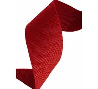 Sangle Polypropylene 15 mm - Coupe au mètre - Qualité supérieure en Polypropylene pour Couture Artisanat Loisirs Créatif (Rouge)