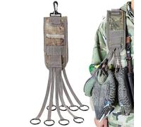 Sangle Porte-appeau Canard | Accessoires de Chasse Au Canard Antidérapants avec 8 Anneaux - Cordon Léger Pour Gibier D'eau Oies Camp,Pour Aventure Extérieure et Camping