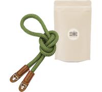 Sangle pour Appareil Photo en Coton Verte Vert Vintage bandoulière Courroie de Cou dragonne pour DSLR Canon Fuji Fujifilm Leica Pentax Olympus Sony Pana Pentax Samsung Sigma etc...