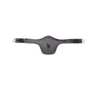 Sangle pour cheval avec élastique double face en cuir Kavalkade Noir 135 cm