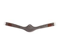 Sangle pour cheval en cuir souple et élastique Kavalkade Casper Marron 115cm