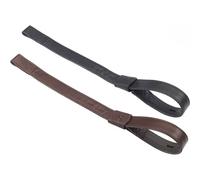 Sangle pour cheval étrivières cuir/synthétique à crochets longueur 70 cm, largeur 24 mm Bates Noir Taille 1