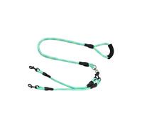 Sangle pour deux chiots - Double corde pour chien pour la promenade - Équipement de sécurité pour animaux de compagnie Poignée ergonomique rotative à 360 degrés pour les petites, moyennes et grandes