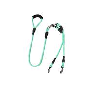 Sangle pour deux chiots Poignée ergonomique rotative à 360° anti-torsion | Corde Double pour Promenade Entraînement Animaux Petit Moyen Course à Pied Randonnée Camping Plage Jardin Traversée de Ri