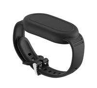 Sangle pour Galaxy SmartTag 2: AIYAAIYA Étui de Protection en Silicone Souple Caché Étanche pour Bracelet Compatible avec Samsung Smart Tag 2 pour Enfants, Personnes âgées et Enfants (Noir)