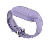 Sangle pour Galaxy SmartTag 2: AIYAAIYA Étui de Protection en Silicone Souple Caché Étanche pour Bracelet Compatible avec Samsung Smart Tag 2 pour Enfants, Personnes âgées et Enfants (Violet)