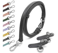 Sangle pour Sac Longchamp Bandouliere Bandoulière pour Sac À Main Sangle De Rechange Réglable Femmes Sac Bricolage Remplacement Bag Purse Strap Dark Gray Silver 1.2cm