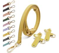 Sangle pour Sac Longchamp Bandouliere pour Sac À Main Femmes Sangle De Rechange Réglable Remplacement Bag Purse Strap Yellow Gold 1.2cm
