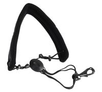 Sangle pour saxophone - Sangle de cou rembourrée réglable - Design en cuir souple - Support pour instruments de musique - Support d'épaule confortable - Cordon tour de cou pour clarinette alto ténor