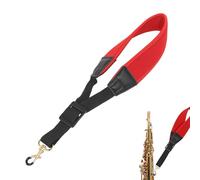 Sangle Pour Saxophone - Sangle Réglable Pour Saxophone Alto Et Cor Anglais,Accessoire de Portage Instrument de Musique Rembourré pour Saxophoniste Débutant et Professionnel