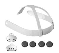 Sangle pour tête pour Meta Quest 3 Sangle de bandeau pour Oculus Quest 3/3S Headwear VR avec 4 capuchons de joystick