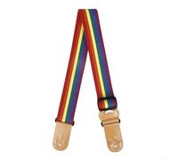 Sangle pour ukulélé, réglable de 90,5 à 154 cm, sangle en coton, style ethnique, support d'épaule confortable pour musiciens (coloré)