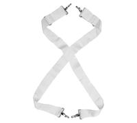 Sangle Réglable en Nylon de Caisse Claire pour Tambour de Marche | Bandoulière Blanche, Crochet Métallique, Maintien Sûr et Confortable, Remplacement pour Sangle Usée