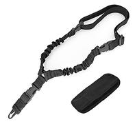 Sangle réglable pour fusil, attache rapide flexible, sangle de fusil à un point, résistante et durable, avec crochet en métal pour les sports de plein air.