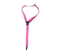 Sangle réglable pour ukulélé |Cordon à pression en nylon pour ukulélé/guitare |Accessoire de voyage léger et portable |71-93 cm de longueur, noir et rose (Rose)