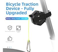 Sangle Remorquage Vélo PA6+GF Ultra-Légère 180g | Fixation pour rapide selle et cintre, sécurité enfant, idéal apprentissage équilibre, robuste