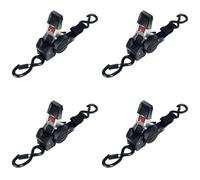 Sangle rétractable robuste avec clip souple, résistance de charge de 750 kg pour sécuriser le chargement de moto, camion, sangle de moto attachée à cliquet de 3 m