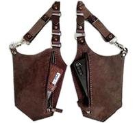 Sangle Rétro De Moi Sac à Bandoulière Caché sous Les Bras Sac à Bandoulière Double en Cuir PU Réglable Sac à Bandoulière Sac à Aisselles Portefeuille Antivol Sac, Brown