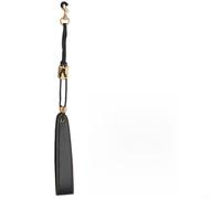 Sangle tour de cou confortable en cuir pour saxophone soprano, alto, ténor, baryton, basse, clarinette, hautbois, basson avec crochet en métal réglable, blanc (noir)