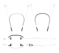 Sangle tour de cou en silicone pour écouteurs sans fil Sony Wf-1000xm6 - Cordon de protection résistant à la transpiration - Ajustement doux et confortable (noir et blanc)