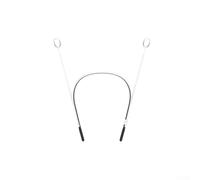 Sangle tour de cou en silicone pour écouteurs Sony WF-1000XM6 - Cordon souple antidérapant avec protection contre les chutes à 360° pour le sport et les voyages - Noir et blanc 23,8 cm