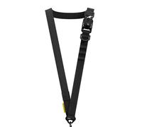 Sangle Tour de Cou pour Téléphone en Nylon Tissé Ajustable Noir