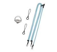 Sangle tour de cou sécurisée anti-appareil photo pour appareils à vis 1/4 3 crochets réglables Mécanisme de libération rapide en polyester robuste Sangle à dégagement rapide