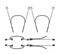 Sangle tour de cou, support en silicone souple pour écouteurs Sony WF-1000XM6 - Cordon anti-perte confortable et anti-perte - Accessoire flexible (noir)