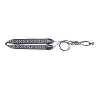 Sangle ukulele Stagg - nylon avec crochet fixation motif fleurs grises