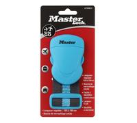 Sangle valise avec fermeture Master Lock - 105 à 190 cm - Boucle sécurité bleue - Pour avion, train, bateau