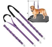 Sangle ventrale de toilettage pour chien - Boucles de toilettage pour chien pour extension de bras de table avec boucle d'extension de serrage pour le bain, support de hanche pour chiens de petite et